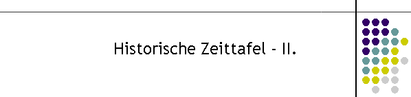 Historische Zeittafel - II.